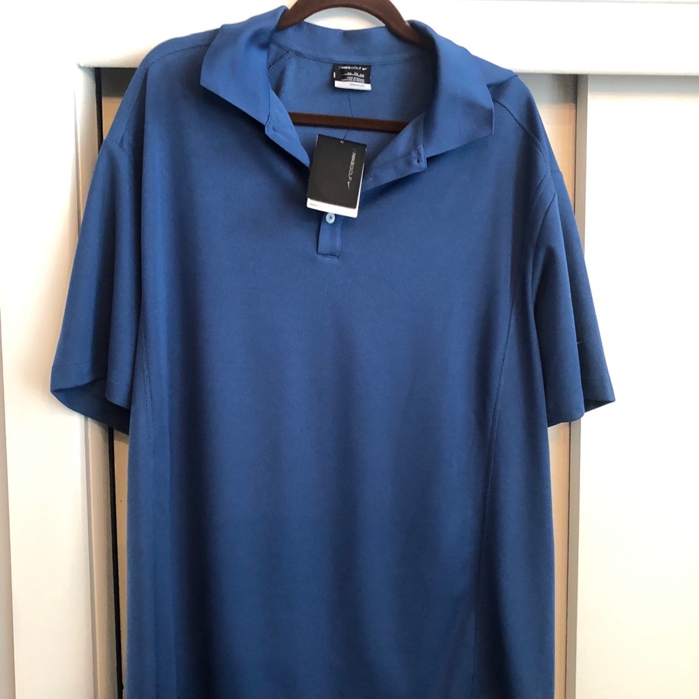 Blue Nike Dry Fit Short Sleeve